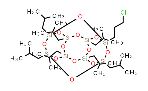 CAS No. 480438-84-4, 1-(3-Chloropropyl)-3,5,7,9,11,13,15-heptakis(2-methylpropyl)pentacyclo[9.5.1.13,9.15,15.17,13]octasiloxane