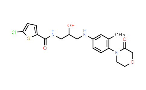CAS No. 482306-16-1, 2-Thiophenecarboxamide, 5-chloro-N-[2-hydroxy-3-[[3-methyl-4-(3-oxo-4-morpholinyl)phenyl]amino]propyl]-