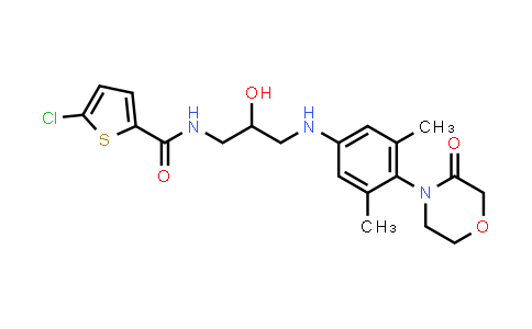 CAS No. 482306-20-7, 2-Thiophenecarboxamide, 5-chloro-N-[3-[[3,5-dimethyl-4-(3-oxo-4-morpholinyl)phenyl]amino]-2-hydroxypropyl]-