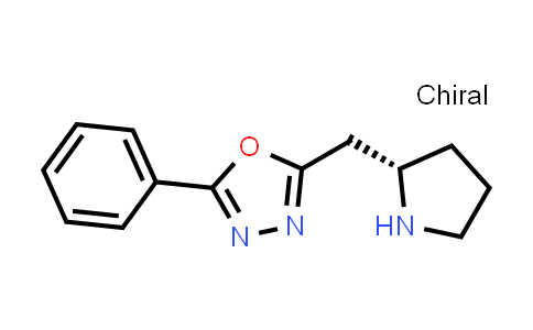 CAS No. 483314-83-6, 1,3,4-Oxadiazole, 2-phenyl-5-[(2S)-2-pyrrolidinylmethyl]-