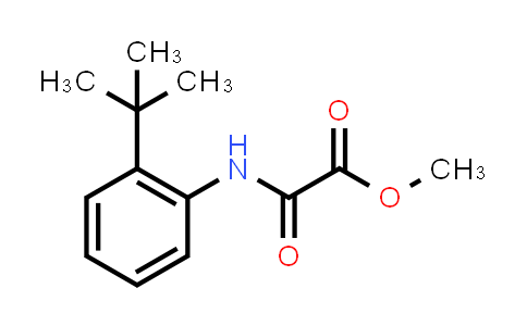 CAS No. 483334-60-7, Methyl 2-((2-(tert-butyl)phenyl)amino)-2-oxoacetate