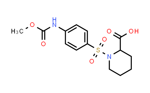 483967-96-0 | 1-((4-((Methoxycarbonyl)amino)phenyl)sulfonyl)piperidine-2-carboxylic acid
