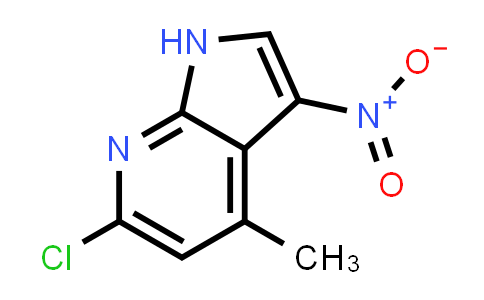CAS No. 4893-91-8, 1H-Pyrrolo[2,3-b]pyridine, 6-chloro-4-methyl-3-nitro-