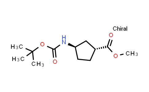 MC556526 | 489446-72-2 | Methyl (1R,3R)-3-{[(tert-butoxy)carbonyl]amino}cyclopentane-1-carboxylate