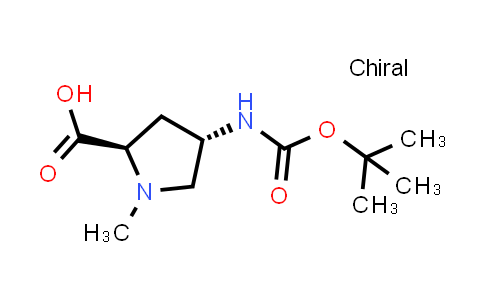 CAS No. 489447-09-8, (4S)-4-[[(1,1-Dimethylethoxy)carbonyl]amino]-1-methyl-D-proline
