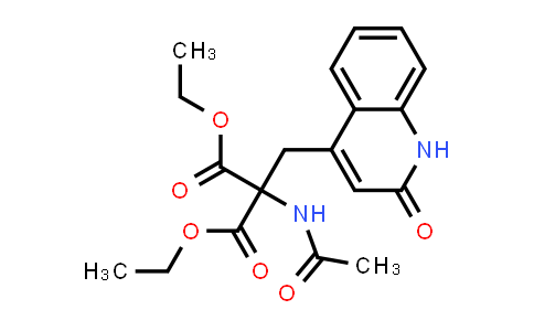 CAS No. 4900-38-3, Diethyl 2-acetamido-2-((2-oxo-1,2-dihydroquinolin-4-yl)methyl)malonate