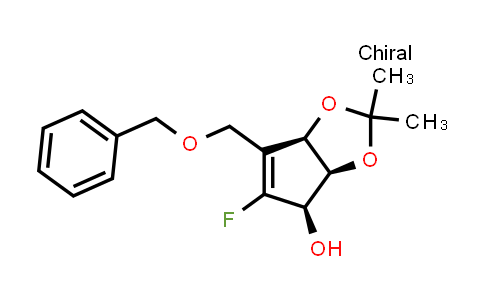 CAS No. 491578-02-0, (3aS,4R,6aR)-6-[(Benzyloxy)methyl]-5-fluoro-2,2-dimethyl-2H,3aH,4H,6aH-cyclopenta[d][1,3]dioxol-4-ol