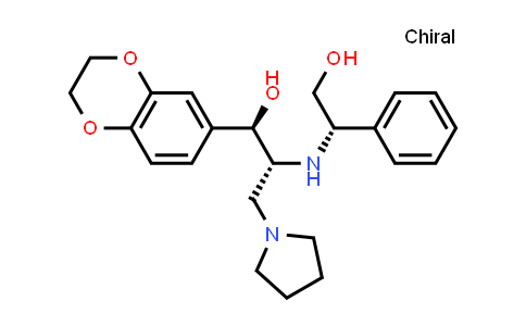 MC556566 | 491833-27-3 | 1-Pyrrolidinepropanol, α-(2,3-dihydro-1,4-benzodioxin-6-yl)-β-[[(1S)-2-hydroxy-1-phenylethyl]amino]-, (αR,βR)-