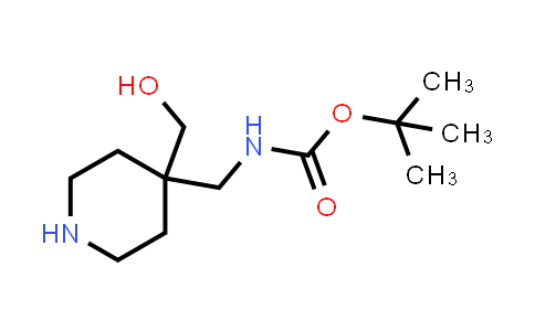 CAS No. 493026-47-4, tert-Butyl ((4-(hydroxymethyl)piperidin-4-yl)methyl)carbamate