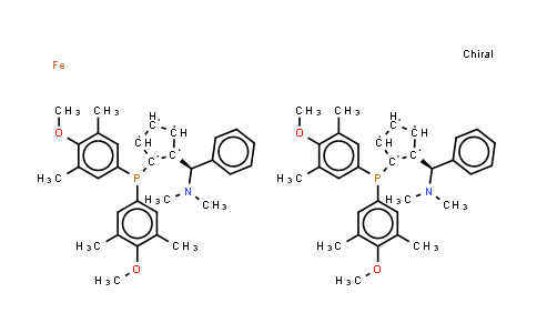 494227-37-1 | (S,S)-(-)-2,2'-双[-(N,N-二甲胺苯基甲基-1,1'-双二(3,5-二甲基-4-甲氧基苯基)磷]二茂铁