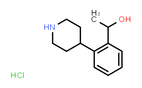 CAS No. 494795-78-7, 1-(2-(Piperidin-4-yl)phenyl)ethanol hydrochloride