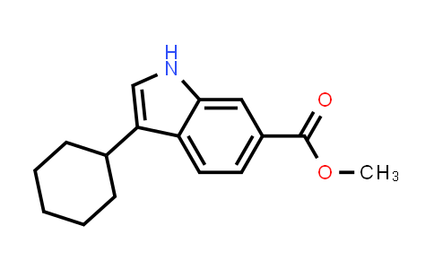 CAS No. 494799-18-7, Methyl 3-cyclohexyl-1H-indole-6-carboxylate