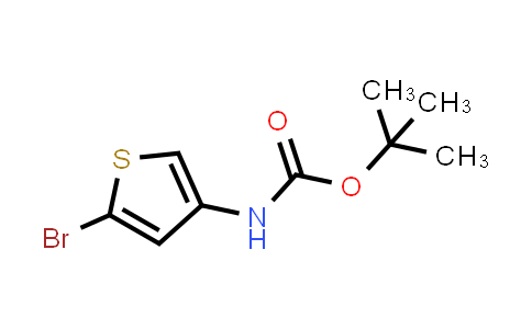 CAS No. 494833-75-9, 2-Bromo-4-(N-tert-butyloxycarbonylamino)thiophene