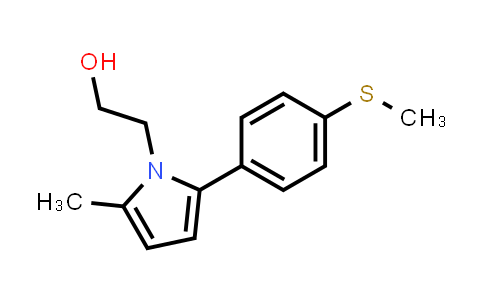 CAS No. 494850-27-0, 2-{2-Methyl-5-[4-(methylsulfanyl)phenyl]-1H-pyrrol-1-yl}ethan-1-ol