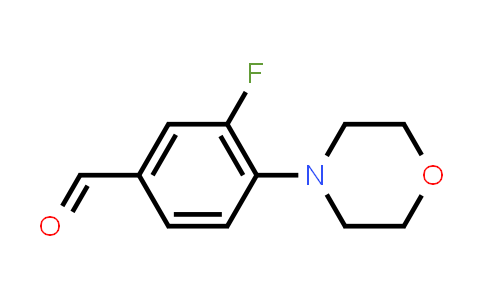CAS No. 495404-90-5, 3-Fluoro-4-(4-morpholinyl)benzaldehyde