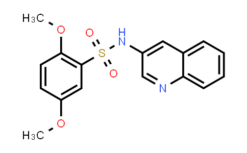 CAS No. 496014-13-2, Benzenesulfonamide, 2,5-dimethoxy-N-3-quinolinyl-
