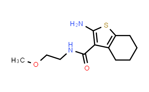 CAS No. 496033-70-6, 2-Amino-N-(2-methoxyethyl)-4,5,6,7-tetrahydro-1-benzothiophene-3-carboxamide