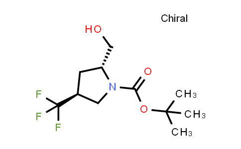 CAS No. 497103-75-0, tert-Butyl (2R,4S)-2-(hydroxymethyl)-4-(trifluoromethyl)pyrrolidine-1-carboxylate