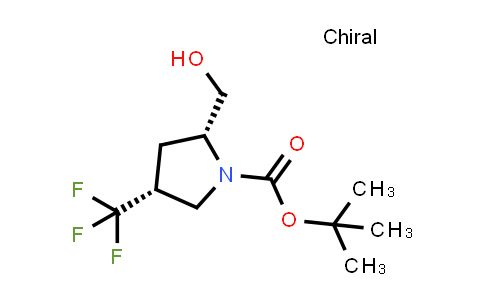 CAS No. 497103-76-1, tert-Butyl (2R,4R)-2-(hydroxymethyl)-4-(trifluoromethyl)pyrrolidine-1-carboxylate