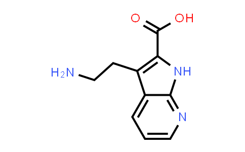 CAS No. 49837-17-4, 1H-Pyrrolo[2,3-b]pyridine-2-carboxylic acid, 3-(2-aminoethyl)-