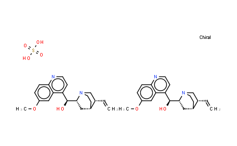 CAS No. 50-54-4, Quinidine (Monosulfate)