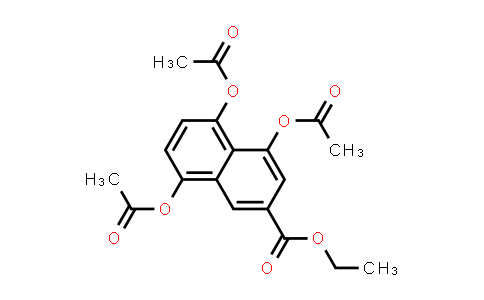 CAS No. 500776-96-5, 2-Naphthalenecarboxylic acid, 4,5,8-tris(acetyloxy)-, ethyl ester