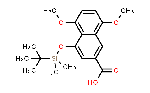 CAS No. 500776-98-7, 2-Naphthalenecarboxylic acid, 4-[[(1,1-dimethylethyl)dimethylsilyl]oxy]-5,8-dimethoxy-