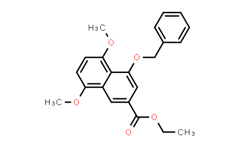 CAS No. 500777-04-8, 2-Naphthalenecarboxylic acid, 5,8-dimethoxy-4-(phenylmethoxy)-, ethyl ester