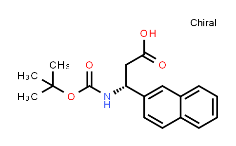 CAS No. 500789-01-5, (R)-3-((tert-Butoxycarbonyl)amino)-3-(naphthalen-2-yl)propanoic acid