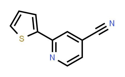 CAS No. 501378-56-9, 2-(Thiophen-2-yl)pyridine-4-carbonitrile
