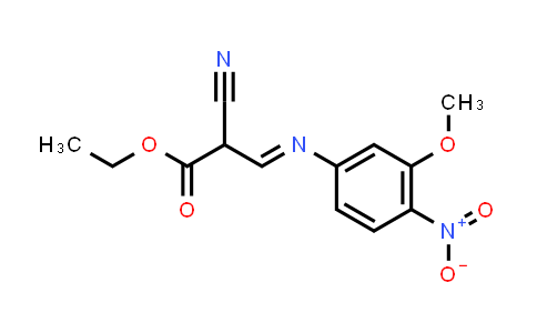 CAS No. 501684-26-0, (E)-Ethyl 2-cyano-3-((3-methoxy-4-nitrophenyl)imino)propanoate