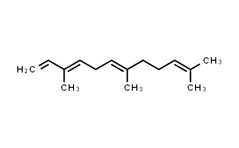 CAS No. 502-61-4, 1,3,6,10-Dodecatetraene, 3,7,11-trimethyl-, (3E,6E)-