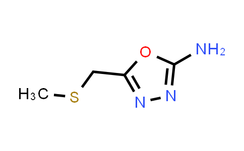 CAS No. 502133-69-9, 5-[(Methylthio)methyl]-1,3,4-oxadiazol-2-amine