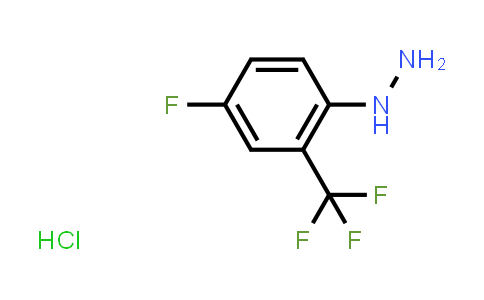 CAS No. 502496-21-1, (4-Fluoro-2-(trifluoromethyl)phenyl)hydrazine hydrochloride