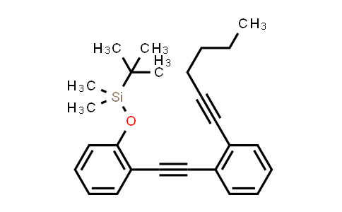 CAS No. 502844-66-8, Silane, (1,1-dimethylethyl)[2-[[2-(1-hexynyl)phenyl]ethynyl]phenoxy]dimethyl-