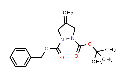 CAS No. 503072-28-4, 1-Benzyl 2-(tert-butyl) 4-methylenepyrazolidine-1,2-dicarboxylate