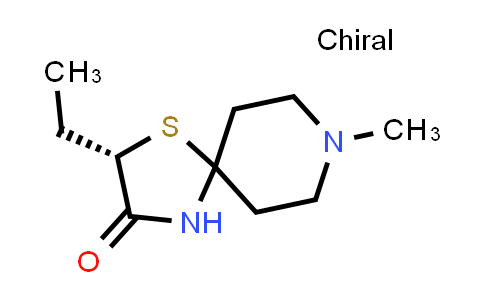 CAS No. 503431-81-0, (S)-2-Ethyl-8-methyl-1-thia-4,8-diazaspiro[4.5]decan-3-one
