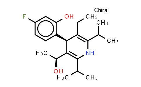CAS No. 503610-10-4, 3-Pyridinemethanol, 5-ethyl-4-(4-fluoro-2-hydroxyphenyl)-a-methyl-2,6-bis(1-methylethyl)-, (aS,4S)- (9CI)