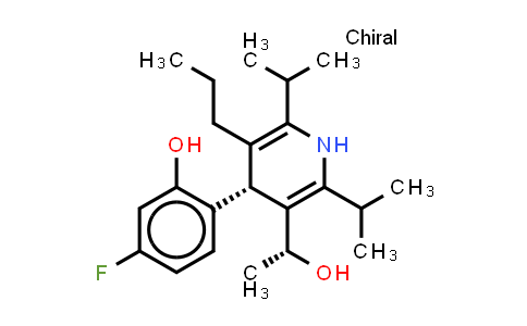 CAS No. 503610-18-2, 3-Pyridinemethanol, 4-(4-fluoro-2-hydroxyphenyl)-a-methyl-2,6-bis(1-methylethyl)-5-propyl-, (aR,4R)- (9CI)