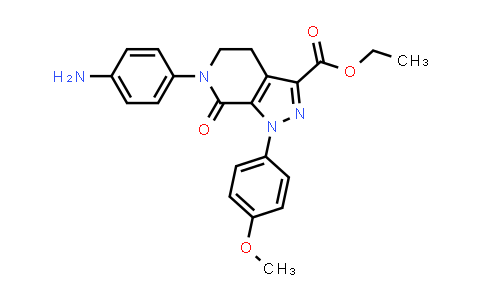 CAS No. 503615-07-4, Ethyl 6-(4-aminophenyl)-1-(4-methoxyphenyl)-7-oxo-4,5,6,7-tetrahydro-1H-pyrazolo[3,4-c]pyridine-3-carboxylate