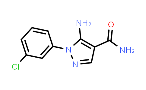 CAS No. 50427-78-6, 5-Amino-1-(3-chlorophenyl)-1H-pyrazole-4-carboxamide