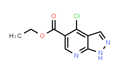CAS No. 50476-72-7, Ethyl 4-chloro-1H-pyrazolo[3,4-b]pyridine-5-carboxylate
