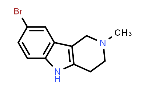 CAS No. 5055-01-6, 8-Bromo-2-methyl-2,3,4,5-tetrahydro-1H-pyrido[4,3-b]indole