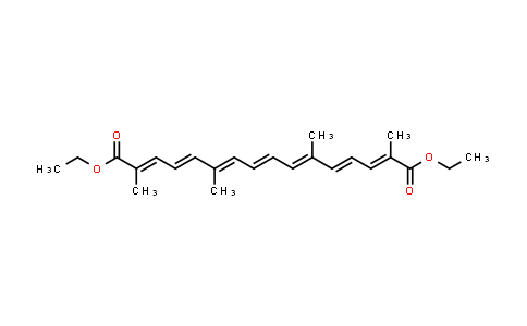 CAS No. 5056-14-4, (2E,4E,6E,8E,10E,12E,14E)-Diethyl 2,6,11,15-tetramethylhexadeca-2,4,6,8,10,12,14-heptaenedioate