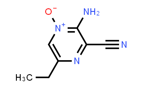CAS No. 50627-13-9, 2-Pyrazinecarbonitrile, 3-amino-6-ethyl-, 4-oxide