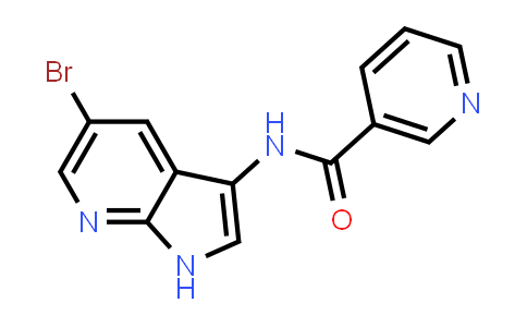 CAS No. 507462-80-8, N-(5-bromo-1H-pyrrolo[2,3-b]pyridin-3-yl)nicotinamide