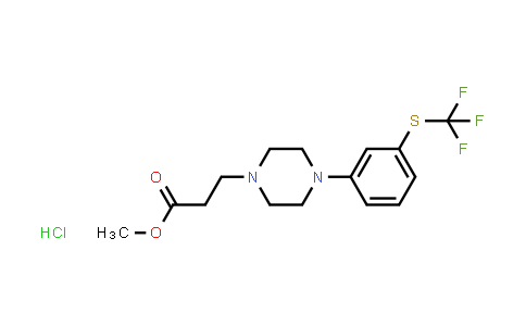 CAS No. 50786-83-9, Methyl 3-(4-(3-((trifluoromethyl)thio)phenyl)piperazin-1-yl)propanoate hydrochloride