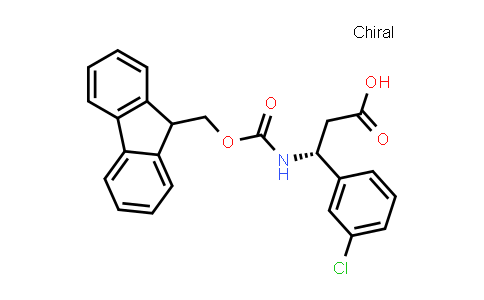 CAS No. 511272-53-0, (R)-3-((((9H-Fluoren-9-yl)methoxy)carbonyl)amino)-3-(3-chlorophenyl)propanoic acid