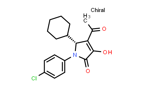 CAS No. 512177-06-9, 2H-Pyrrol-2-one, 4-acetyl-1-(4-chlorophenyl)-5-cyclohexyl-1,5-dihydro-3-hydroxy-, (5R)-