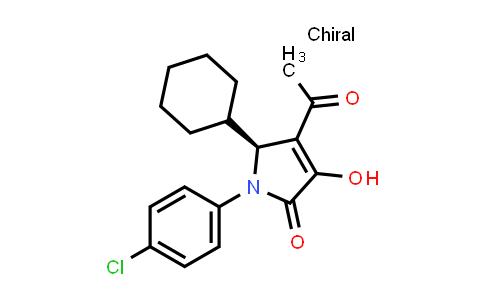 CAS No. 512178-18-6, 2H-Pyrrol-2-one, 4-acetyl-1-(4-chlorophenyl)-5-cyclohexyl-1,5-dihydro-3-hydroxy-, (5S)-
